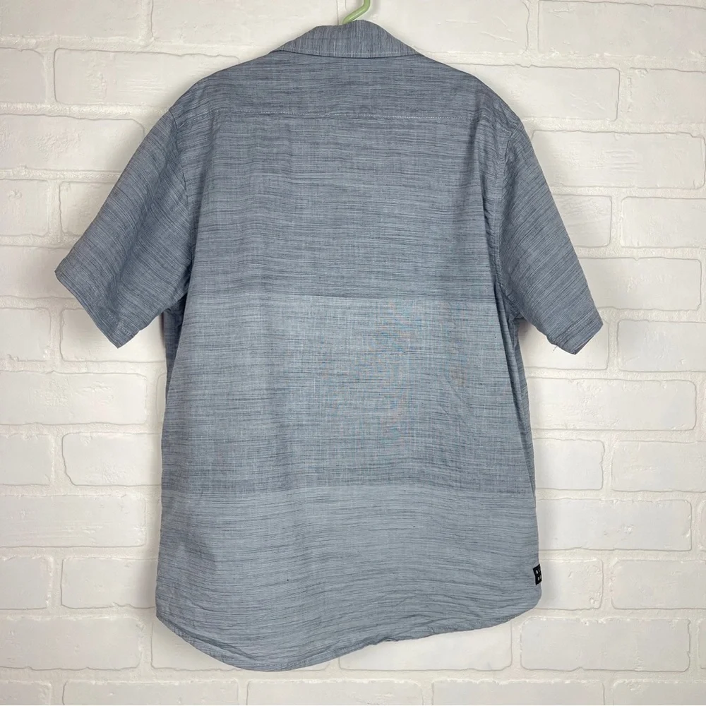 Billabong Short sleeve button down Boys Blue colour block size Medium